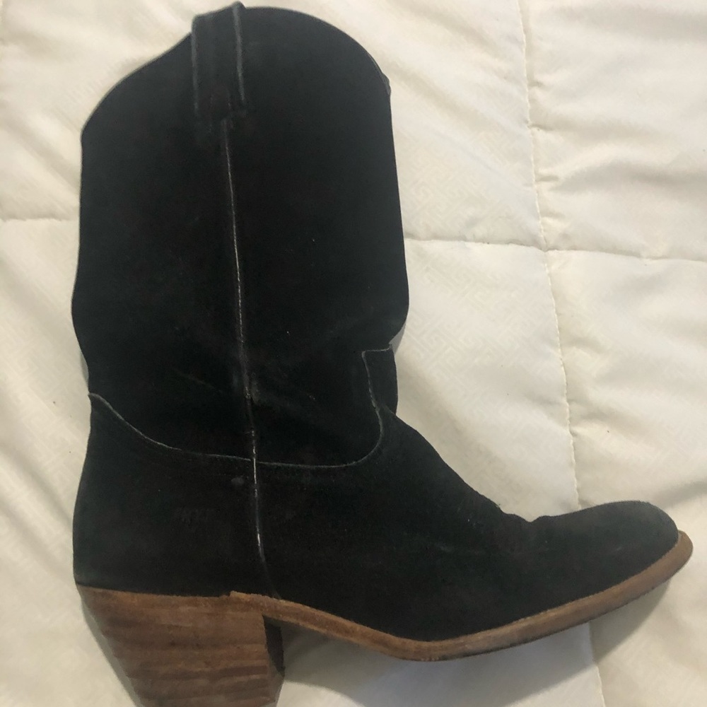 Frye Suede Cowboy Boot